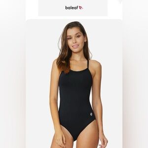 Baleaf Laureate Open Back One-Piece Swimsuit women’s size 34 small‎ NWT (2075)